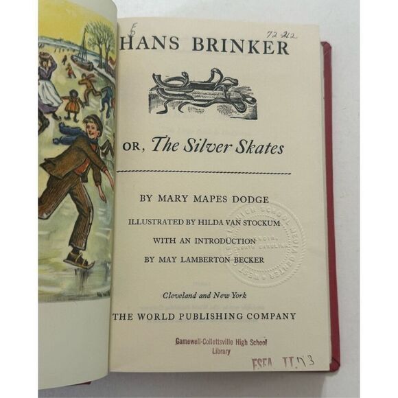 Hans Brinker Or The Silver Skates Mary Mapes Dodge (1946, Hardcover) - Picture 9 of 12